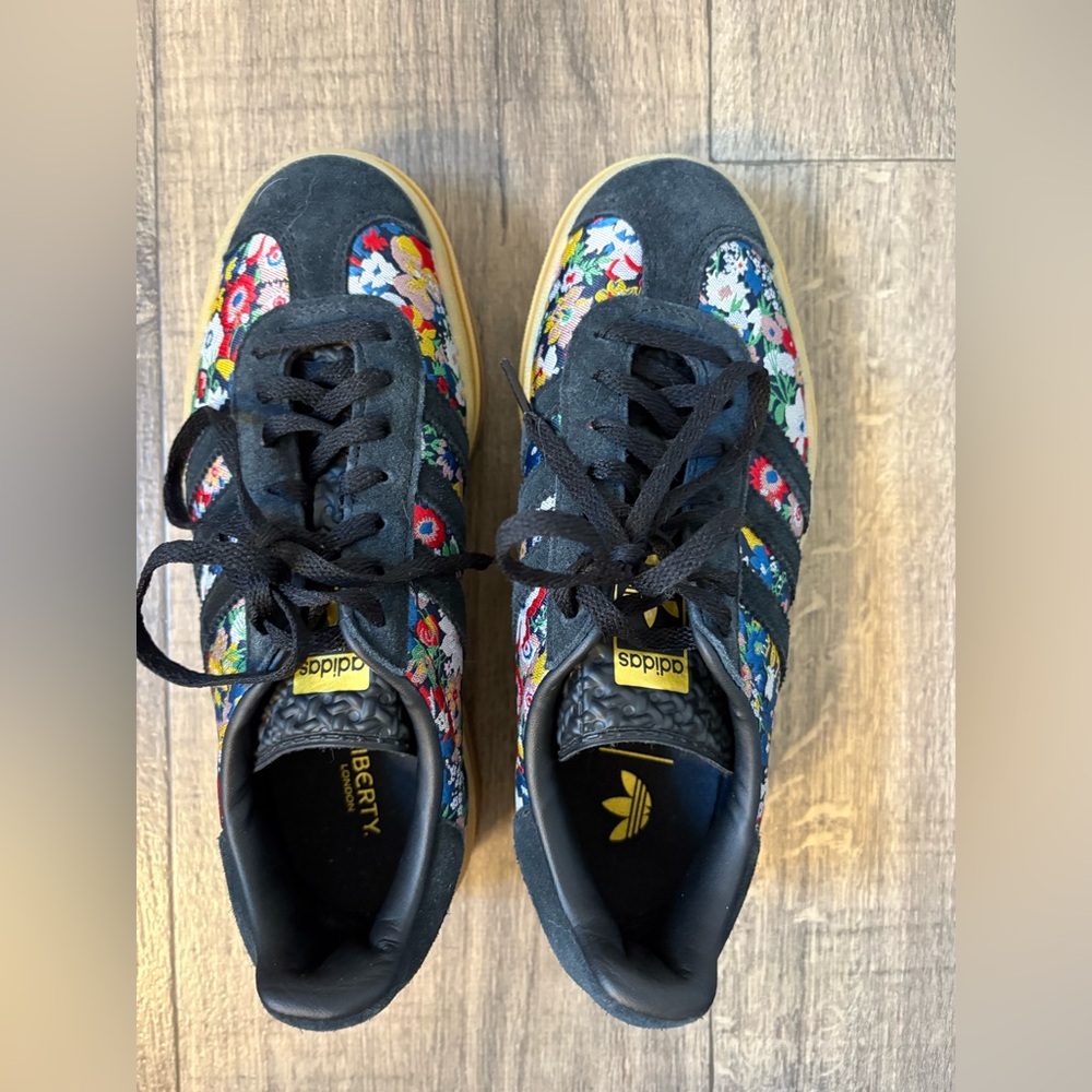Adidas x Liberty London Black Floral Gazelles